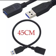 USB 3.0 Cable For Laptop Smart PC TV Xbox One SSD 3.0 2.0 Extender mini Fast Speed 45CM