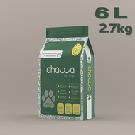 Chawa ทรายแมวเต้าหู้และผักตบชวา Organic100% ขนาด 6 ลิตร (2.7กก)