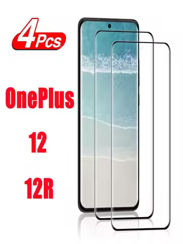 1/4Pcs For OnePlus 12 12R All covered in toughened glass For OnePlus 12 3D Screen protector glass fi