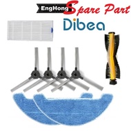 DIBEA GT200 Brush, D960 Brush, Dibea Spare Part, Dibea Brush set of 960, Dibea GT100 Brush