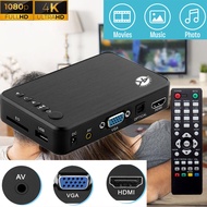 Ultra HD Multimedia Player 4K Video Player 1080P H.264 AV/HDMI/VGA Output USB HDD Player For Broadca