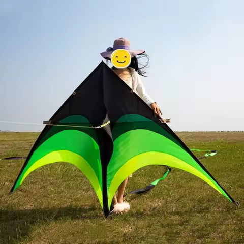 Large delta kites tails with handle outdoor toys for kids kites nylon ripstop albatross kite volanti
