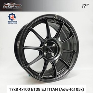 【Installation Available】AOW-TC105X FLOW FORMING 17 INCH 17x8 4x100 ET38 EJ TITAN READY STOCK SPORT R