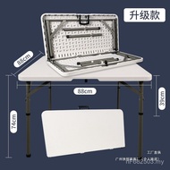 Table Egg UQU7 Simple Household Square Table Square Grilling Folding Dining Table Chair Table Eating