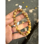 (A10)(8,2-8,7mm)A blonde bracelet in thick crystals, size 8,2-8,7mm