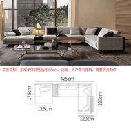 up Stock 5-25 days modern minimalist fabric sofa living room pre-assembled Italian-style cloth sofa