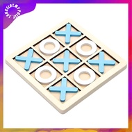 [87MY]Wooden Board Tic- Toe Game XO Table Game Toy Classical Family Children Puzzle Game Educational