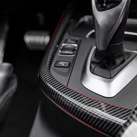 Car Center Console Gear Shift Panel Sticker L-Shape Cover For BMW 3 4 Series F30 F31 F32 F36 3GT 320