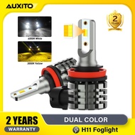 AUXITO 2Pcs สี H11 Led ไฟตัดหมอก H8 H11 H16 Led ไฟตัดหมอกสำหรับรถยนต์ Daytme ไฟตัดหมอกแสงไฟตัดหมอก60