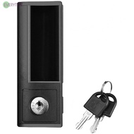 Plastic Metal Cabinet Handle with Lock Left Right Opening Locker Turn-lock