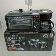 3-in-1 Breakfast Machine Household Multi-Functional Toaster Oven Coffee Machine Bread Maker