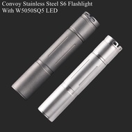 Original Convoy Stainless Steel S6 Flashlight With W5050SQ5 LED Camping Hiking lamp