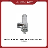 STOP VALVE KEY TYPE FLEXIBLE TL511C1N Toto TL511C1N Afur Sink Stop VALVE/