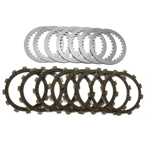 Motorcycle Friction Clutch Plates For Yamaha TT600L-N-W-K-E-R-RE XT400E XT500Z XT500E XT550K XT600Z 