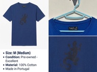 中秋大特價 全場最平 80%葡萄牙製 男 m 藍色 Agnes B T new baby milo Comme des Garçons Tee Size L ape CDg play baby mil