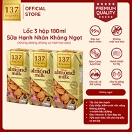 [LỐC 3 HỘP 180ML] Sữa Hạt Hạnh Nhân Không Ngọt 137 Degrees Healthy Dinh Dưỡng Thái Lan