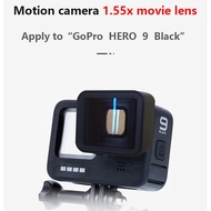 (HMXQ) Anamorphic Widescreen Lens for HERO 9 Black Action Camera 1.55X Cinema Lens