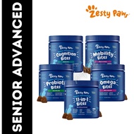 Zesty Paws Senior Advanced 11 in 1 / Probiotic / Omega / Mobility Bites