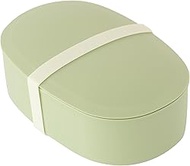 Ansio Bento Box, Fluffy, Easy to Clean, 22.0 fl oz (650 ml), Green), Made in Japan, Dishwasher Safe,