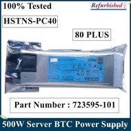 RS+ LSC Refurbished For HP DL360 DL380 DL388 DL560 ML350 G9 Server BTC Power Supply 500W 754377-001