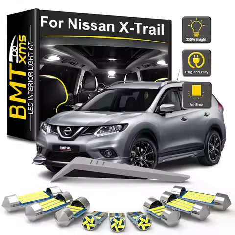 BMTxms Canbus LED Interior Map Light Kit Car Lamp For Nissan X-Trail X Trail T30 T31 T32 T33 2001-20