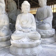 [ST]💘Stone Carving Avalokitesvara White Marble Alocasia Macrorrhiza Sculpture Granite Temple Songzi Avalokitesvara Avalo