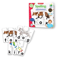 The Learning Journey: Match It! - Spelling - 20 Piece Self-Correcting Spelling Puzzle Three and Four