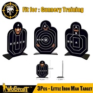 WoSporT IPSC IDPA  Metal Small Target Steel Man Iron - 3Pcs