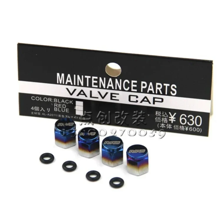 RAYS Car Bicycle Motorcycle Wheel Tyre Tire Air Aluminum Alloy Valve Caps Stem Cover Hexagonal Tyre 