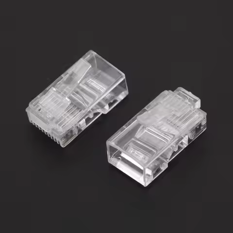 SZ Pack of 50 RJ45 48 Connector Cable Connector Cat6a Cat7 RJ45 plug