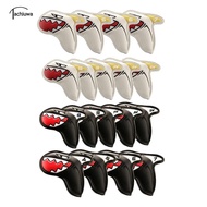 tachiuwa 9pcs Household Golf Iron Head Cover, Golf Club Head Cover Golf Head Protection Cover & Ligh
