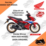 Honda Winner 2025 cover set trico color SE model with stripe 100% original 06900-K2P-M90ZA