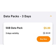 M1 Prepaid 3‑Day Data Plan – 5 GB for $5 | 3‑Day Validity