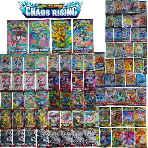 100PCS Pokémon TCG: Mega Evolution-Pitch Black Booster Display Box Prismatic 151 Evolutions English 