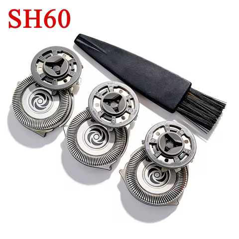 3pcs Shaving Heads for SH60 Philips Norelco Shaving Heads for Shaver Series 6000, SH60/72, S6810, S6