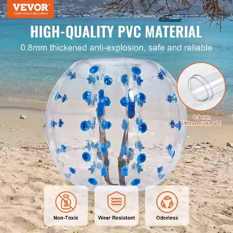 dropship VEVOR Inflatable Bumper Ball 1-Pack, 4FT/1.2M Body Sumo Zorb Balls for Teen & Adult, 0.8mm 
