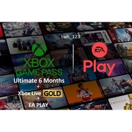Xbox Game Pass Ultimate 6 Months LIVE GOLD+EA PLAY+GAME PASS (XBOX ONE and Window 10) (Not a Code) (