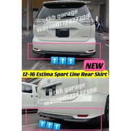 2013 Toyota Estima Acr50  Wald Rear Skirt lips Bodykit