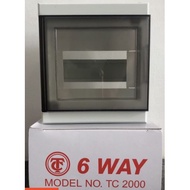 TC PVC MCB DB Box 6 Ways
