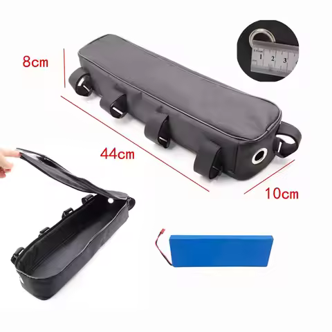 44x10x8cm Bicycle Bike Tube Frame Bag Battery Controller Bike Bag Battery Li-ion Tool Box Storage Ha