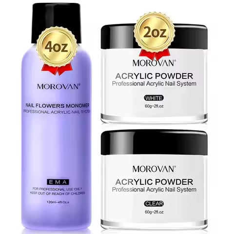 Acrylic Powder Liquid Set Crystal Powder kit For Gel Nail Polish Extension Manicure Tools Liquid Mon