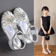 sandle budak perempuan selipar raya budak perempuan Girls Sandals Elsa Princess Shoes 2024 New Style