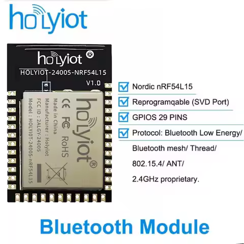 2.4Ghz Bluetooth 6.0 Module NRF54L15 Chip Ultra-low Power Grid Development Board Consumer Electronic