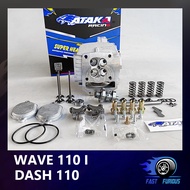 ATAKA Racing CNC Super Head 4V WAVE 125 (20/23 22/25 23/26 25/28) Cylinder Head
