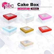 Cake box 7x7x4 inch (5pcs, 10 pcs)