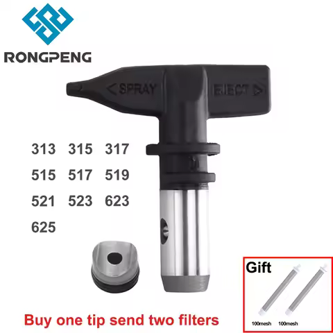 RONGPENG Reversible Airless Spray Gun Tip Nozzle 313,315,317,515,517,519,521,523,623,625 Switch Tip 