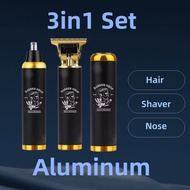 Barber Shop 3 in 1 Professional Electric Hair Clipper Rechargeable Cordless Beard Shaver and Trimmer