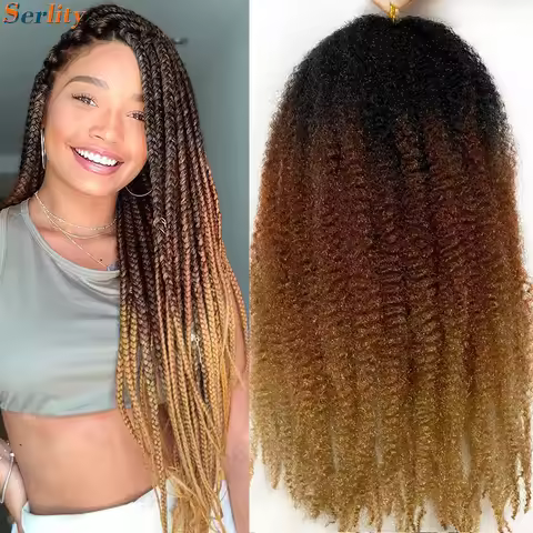 1-3 Packs Ombre Marley Twist Braiding Hair 1B 27 30 33 4 350 613 Grey Burgundy Red Colors Kanekalon 