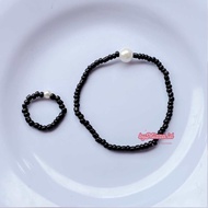 (BELI 5 GRATIS 1) Gelang Adara Magic 5 / Gelang Simple Manik Mutiara Adjustable