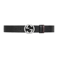 LV 2024 New Men's Belt Classic embossed interlocking double G buckle casual double-sided belt